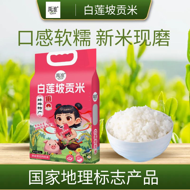 禹淮白莲坡贡米安徽蚌埠怀远特产当季新米真空包装大米,粮油调味/速食/干货/烘焙,大米,淘宝优惠券,粉丝福利购,淘宝优惠卷