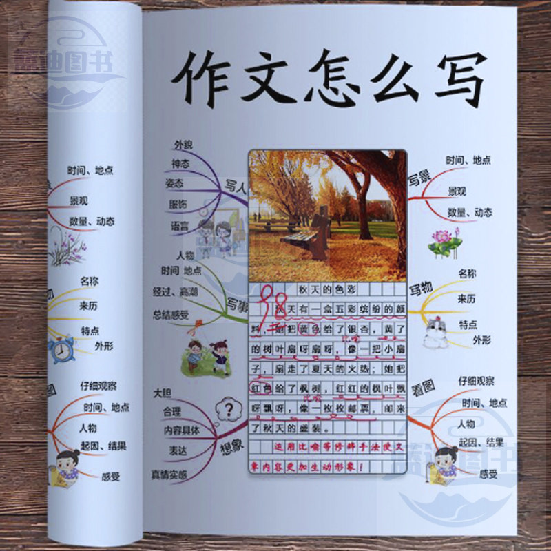 怎样写作文我的思维导图作文课五感法写作文三到六年级四五年级作文书通用作文入门作文范文扩句法小学生作文写作技巧方法作文大全