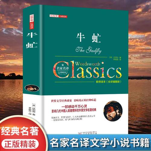 牛虻书籍正版精装全译本无删减名家名译世界名著原著牛氓文