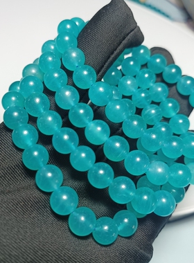 清货天然老矿料冰种天河石6——8mm单圈多圈手链手串女款优惠价