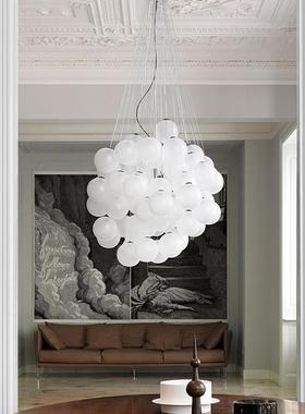 意大利luceplan北欧法式魔豆玻璃气球loft挑空复式楼梯间别墅吊灯