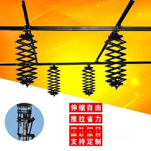 摄影棚天花路轨吊臂恒力铰链吊顶灯架直播补光灯悬臂架演播室轨道