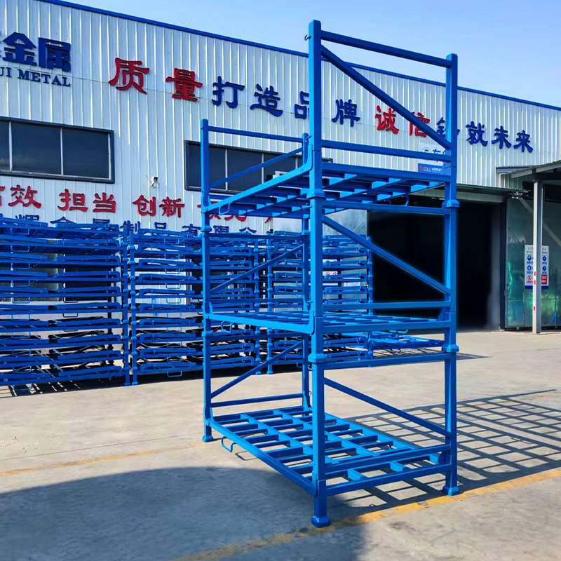 轮胎折叠巧固架汽车部件堆垛架仓储收纳货架展架汽车配件收纳
