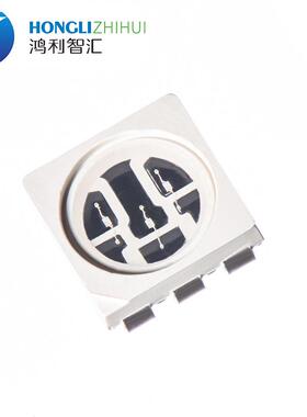 鸿利灯珠 5050黄光 20mA*3 电压1.8V-2.2V 波长586nm-596nm