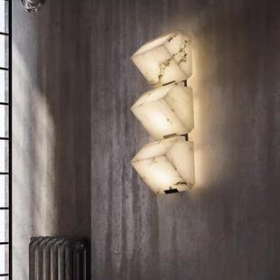 意式卧室床头户外防水云石壁灯简约现代轻奢创意餐厅书房走廊酒店