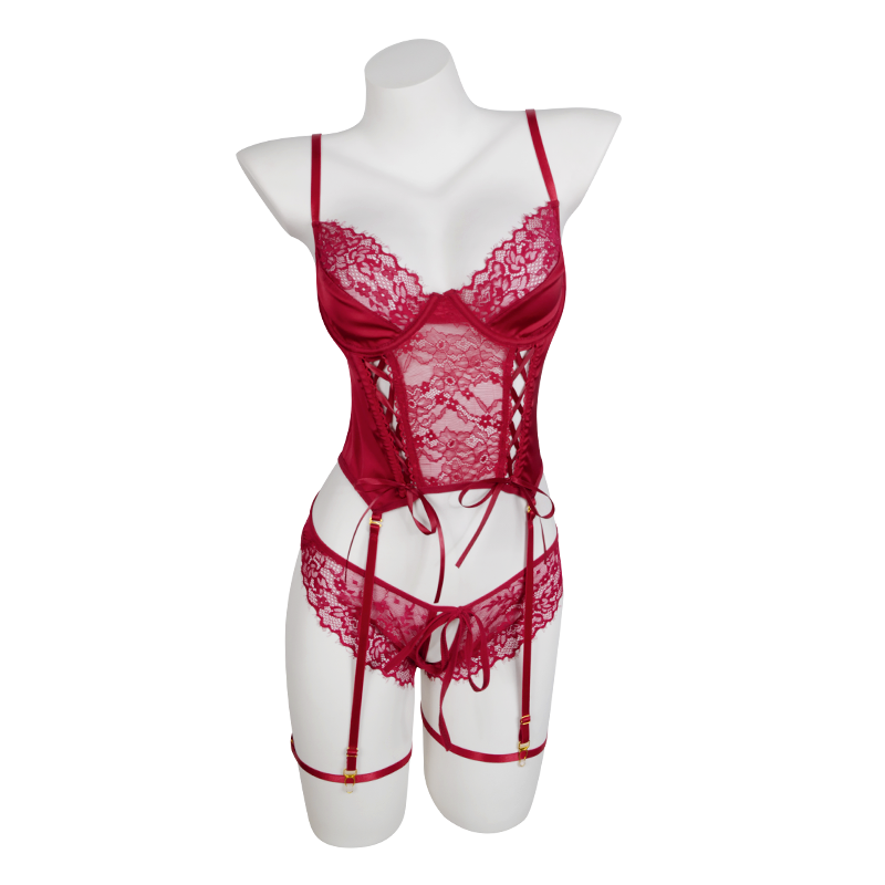 情趣内衣午后美人2024新款睡衣服性感免脱纯欲开档睡衣诱惑套装女