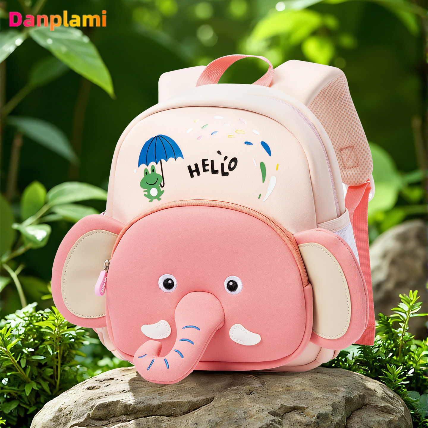 幼儿园书包粉色可爱大象儿童背包小班3岁大班轻盈户外萌宝包包
