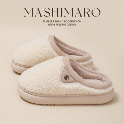 流氓兔棉拖鞋女士秋冬季2025新款情侣加绒保暖家居家用毛毛棉拖男