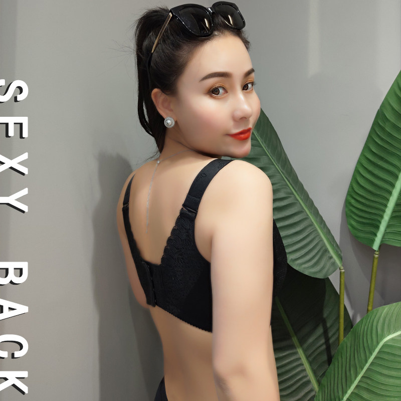 运动内衣女无钢圈聚拢大胸显小神器大码胖mm200斤美背无痕文胸罩