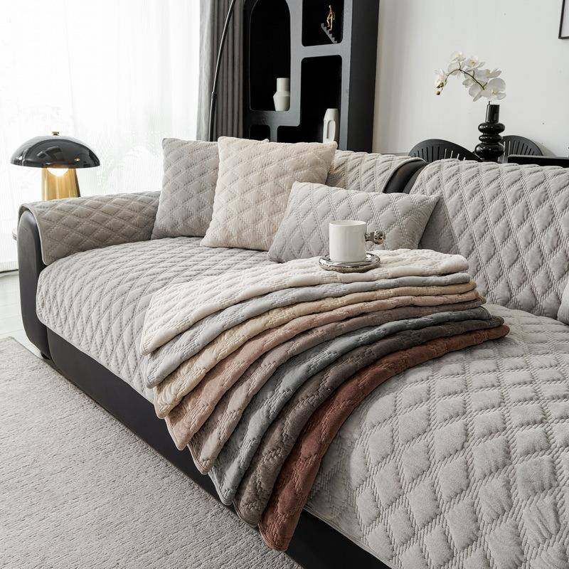 沙发垫四季通用防滑北欧简约高档皮座垫冬季毛绒加厚沙发套罩美式,居家布艺,沙发套,淘宝优惠券,粉丝福利购,淘宝优惠卷