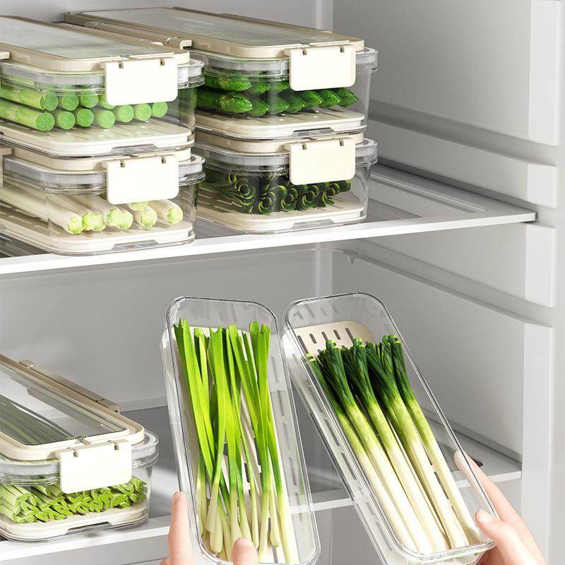 厨房小葱香菜收纳盒冰箱蔬菜保鲜盒手提食品级姜蒜挂面条专用神器,餐饮具,保鲜盒,淘宝优惠券,粉丝福利购,淘宝优惠卷
