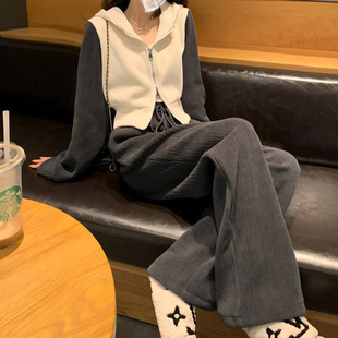 新品感卫衣运动套装女春秋新款宽松显瘦时尚气质小个子休闲两件套