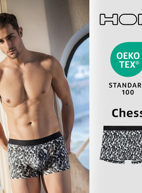 法国HOM男士内裤春季高档舒适无痕裆部棉质平角裤男款大码四角裤