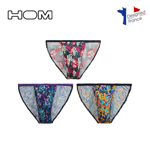 HOM男士低腰包臀设计感丁字裤