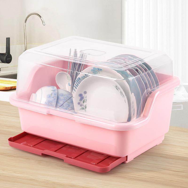放碗碟沥水架厨房用品装碗筷收纳盒家用带盖大全置物架碗柜收纳箱,收纳整理,书桌收纳置物架,淘宝优惠券,粉丝福利购,淘宝优惠卷