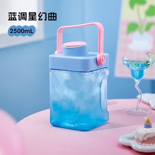 猪猪凉水壶冰箱冷水壶家用大容量桌面家用户外果汁饮料桶带龙头