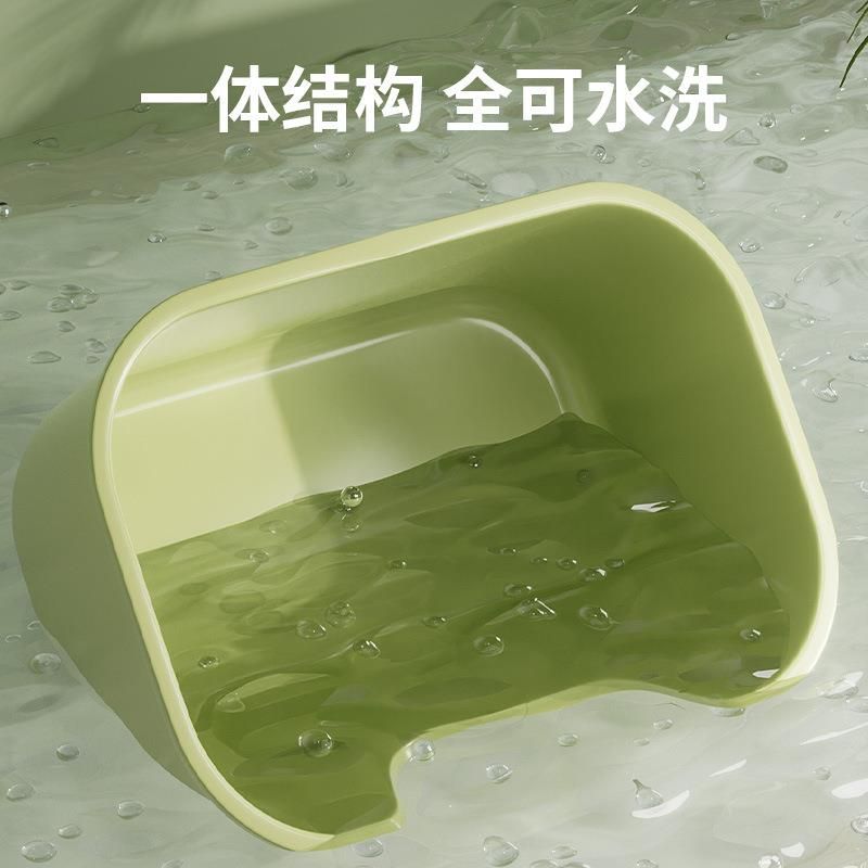 大号加厚半封闭猫砂盆开放式猫厕所猫咪宠物用品猫砂盆