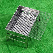 烧烤炉家用烧烤架户外迷你便携式 折叠不锈钢野营木炭烤炉烤肉工具