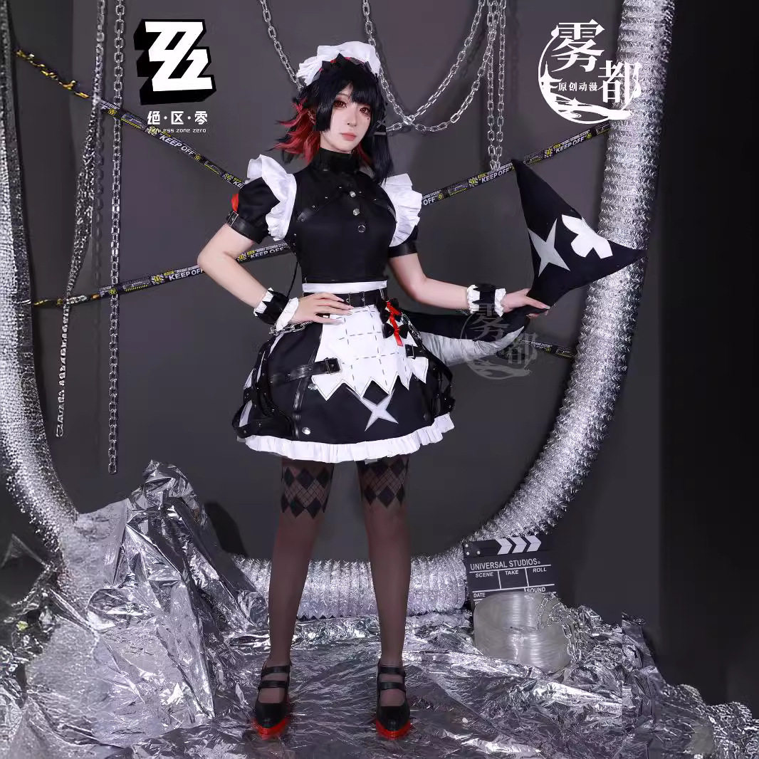 雾都绝区零艾莲乔cos服二次元鲨鱼女仆动漫二次元游戏cosplay套装