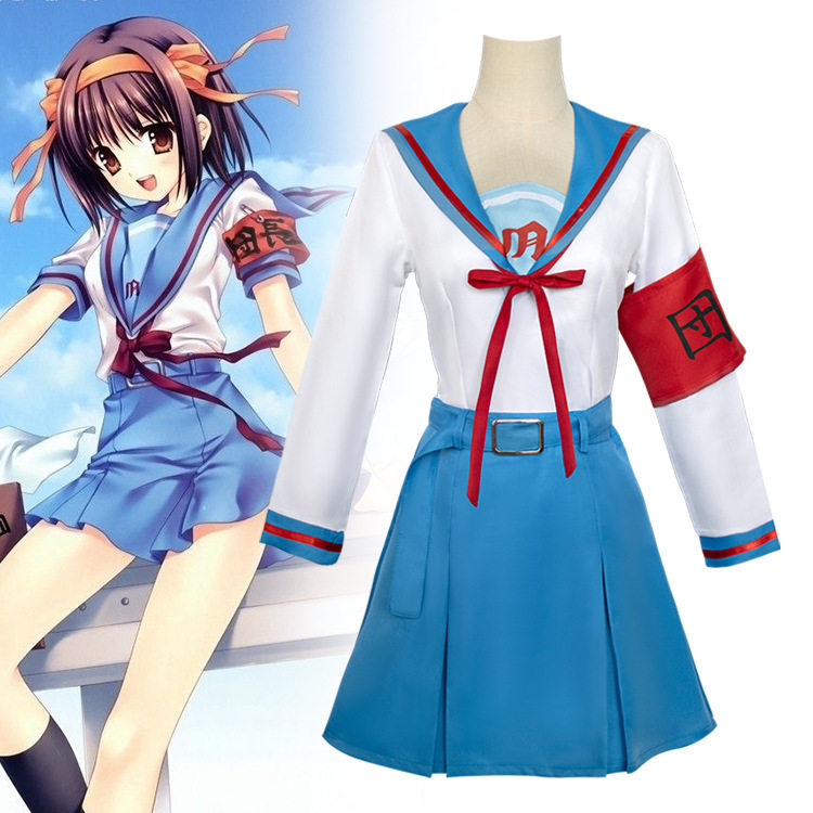 凉宫春日cos服忧郁团长动漫角色表演服二次元cosplay全套服装跨境