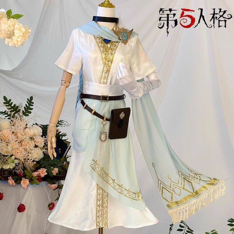 现货第五人格先知白cos服真理之下鞋子纯白的预言cosplay套装男女