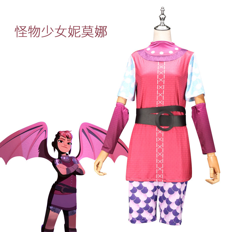 怪力少女表演服cosplay怪物少女妮莫娜cos服二次元舞台万圣节服装
