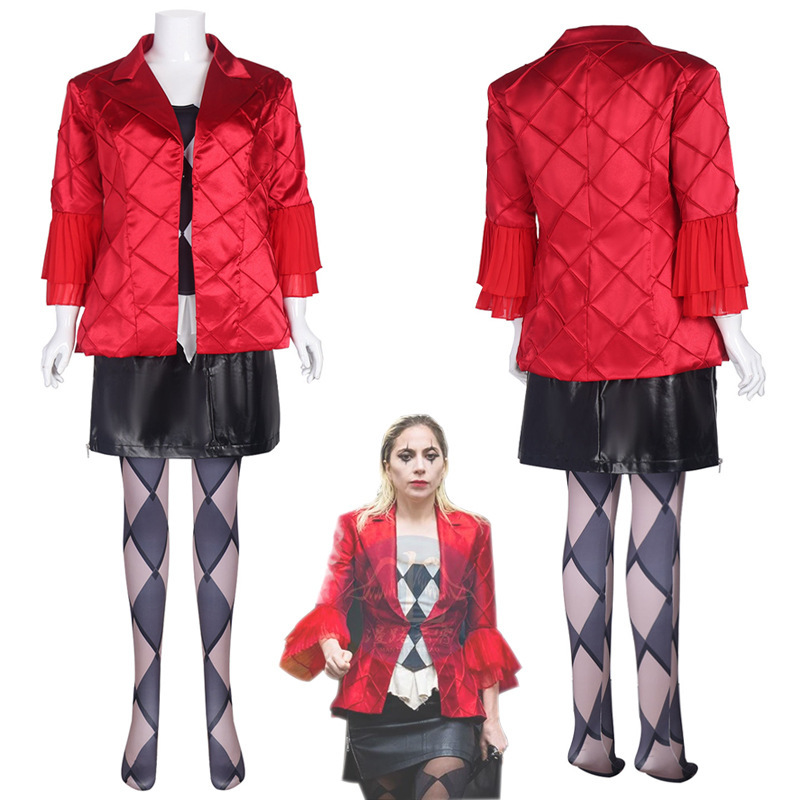 小丑2小丑女LadyGaga版哈莉奎茵cosplay全套电影同款cos演出服