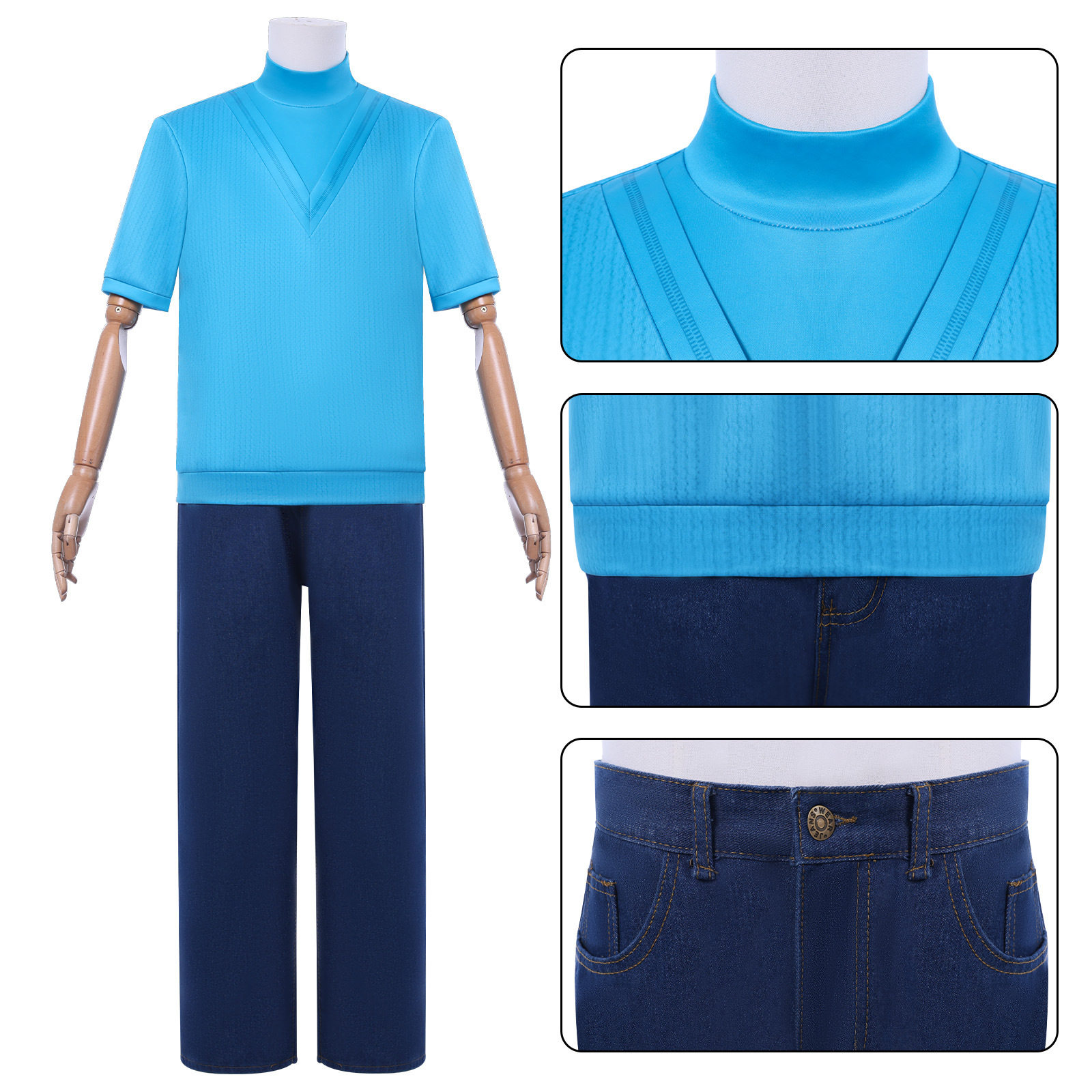 我的世界cos服史蒂夫舞台游戏表演服minecraft万圣节新款服二次元
