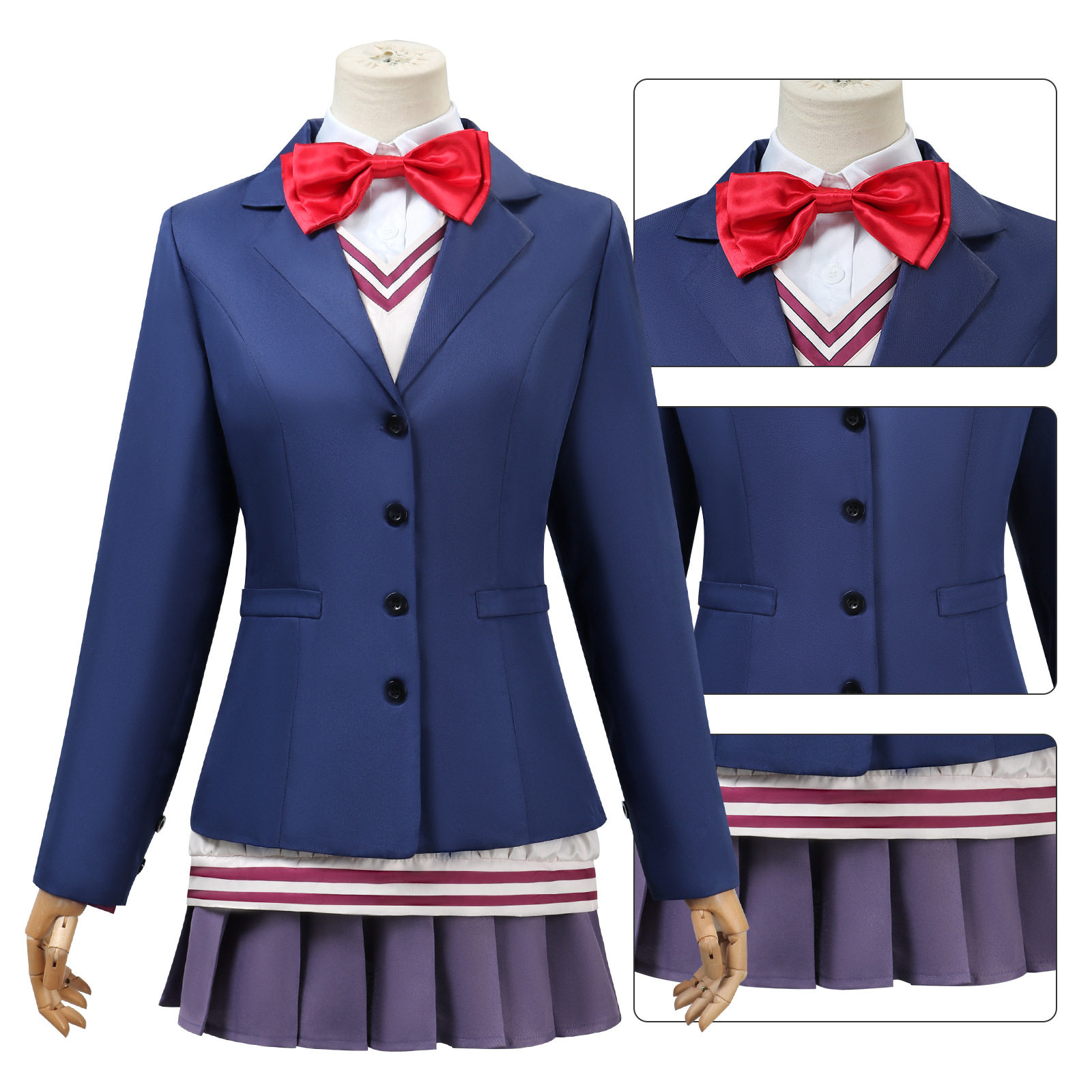 胆大党超自然武装当哒当cos服凌濑桃校服cosplay服装二次元动漫服