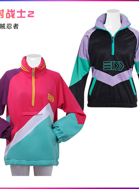 跨境喷射战士Splatoon2乌贼忍者cos服男女休闲运动衫外套章鱼