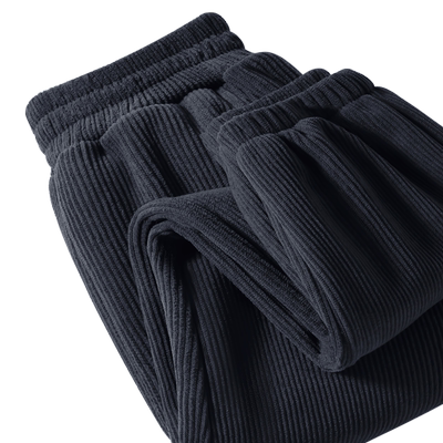 拉夏贝尔儿童灯芯绒裤子男童春秋2025新款运动裤童装男孩秋装长裤