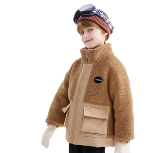 拉夏贝尔儿童轻薄羽绒服男款2025新款90鸭绒冬季保暖童装女童外套