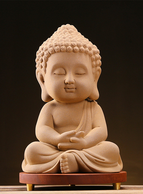 速发紫砂大日如来大号佛像摆件家居客厅玄关装饰品创意办公室工艺