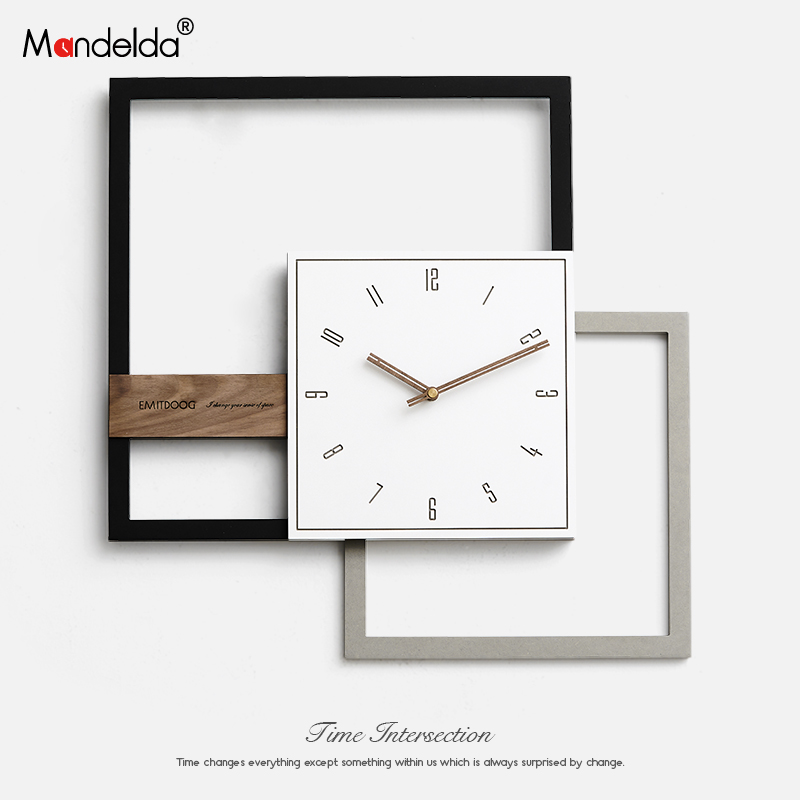 速发Ma钟elda轻奢挂钟客厅时d表家用创意时尚墙面装饰