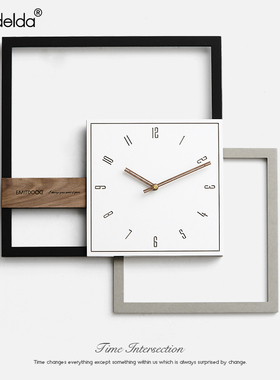 速发Ma钟elda轻奢挂钟客厅时d表家用创意时尚墙面装饰