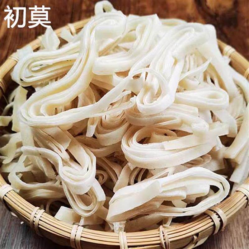 豆丝湖北麻城特产农家手工自制豆折黄豆豆皮子现做干豆丝
