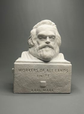 速发卡尔马克思摆膏像艺术雕塑件面装饰级书架酒柜石桌生日礼物礼