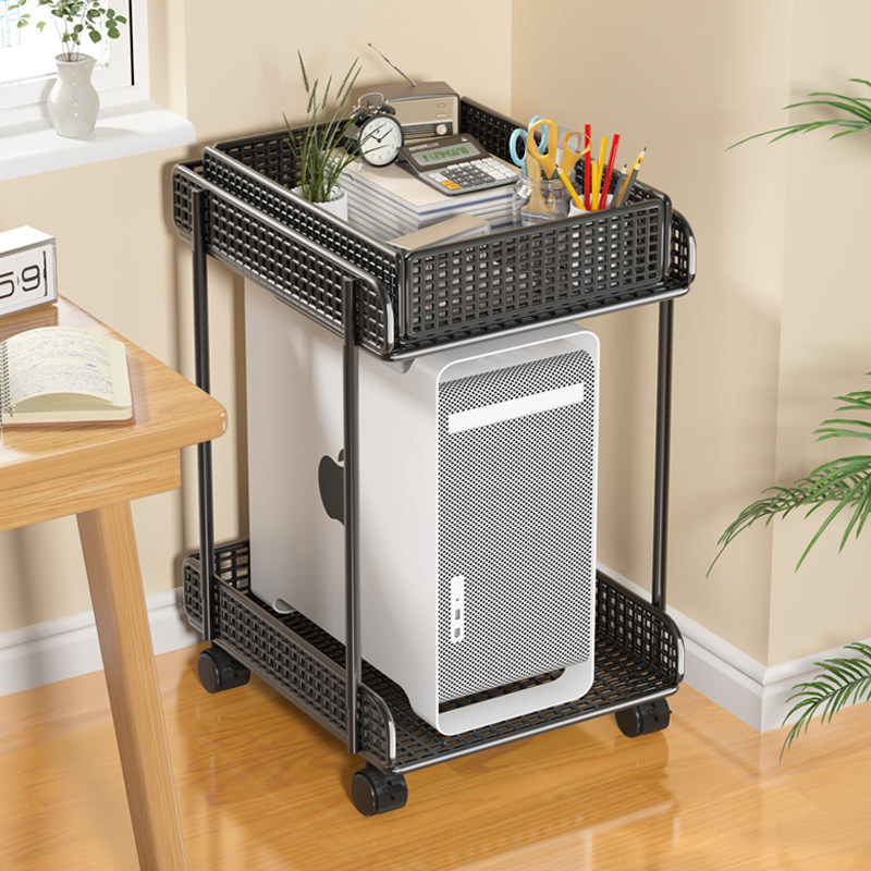 速发移式电层主机支架台动机箱托架底座家用双脑机架放置增高置物