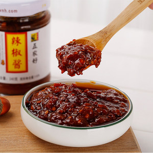五香拌饭酱河南兰考特产五农好酱辣椒酱210g*2瓶拌饭酱