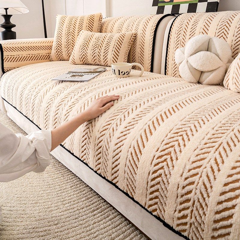 速发舒棉绒秋冬款沙发绒2025新款毛垫加厚坐垫高约简级感防滑沙发