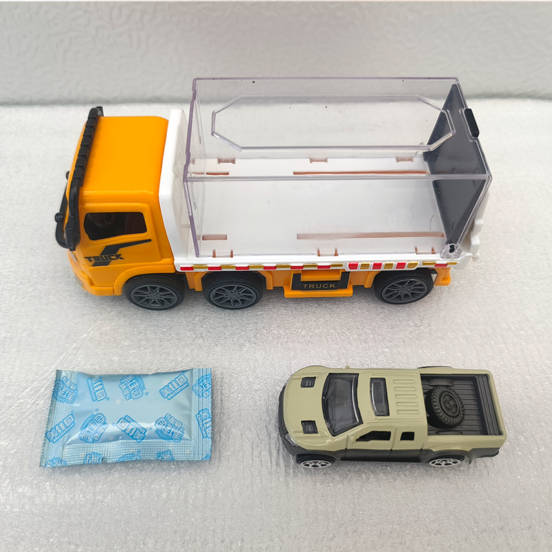 美佳园合金托运车惯性车含跳跳糖