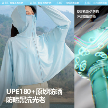 2025爆款冰丝凉感夏季防紫外线大帽檐UPF50+防晒服薄款防晒衣女款