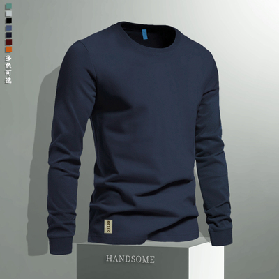 美式复古打底衫纯色秋衣奥温亚