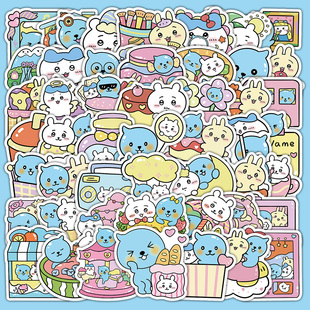 卡通可爱酷儿吉伊卡哇贴纸儿童创意diy装饰文具水杯手账防水贴画