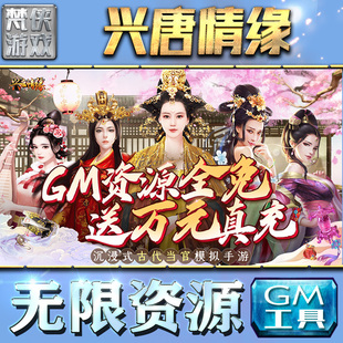 兴唐情缘gm后台工具手游包站安卓非辅助版游戏单机版平台卡牌仙侠传奇