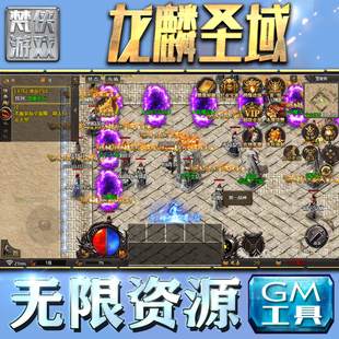 龙麟圣域GM手游后台无限钻石金币内购游戏单机版科技脚本自动满体力V辅助礼包CDK兑换码成品号苹 果i os