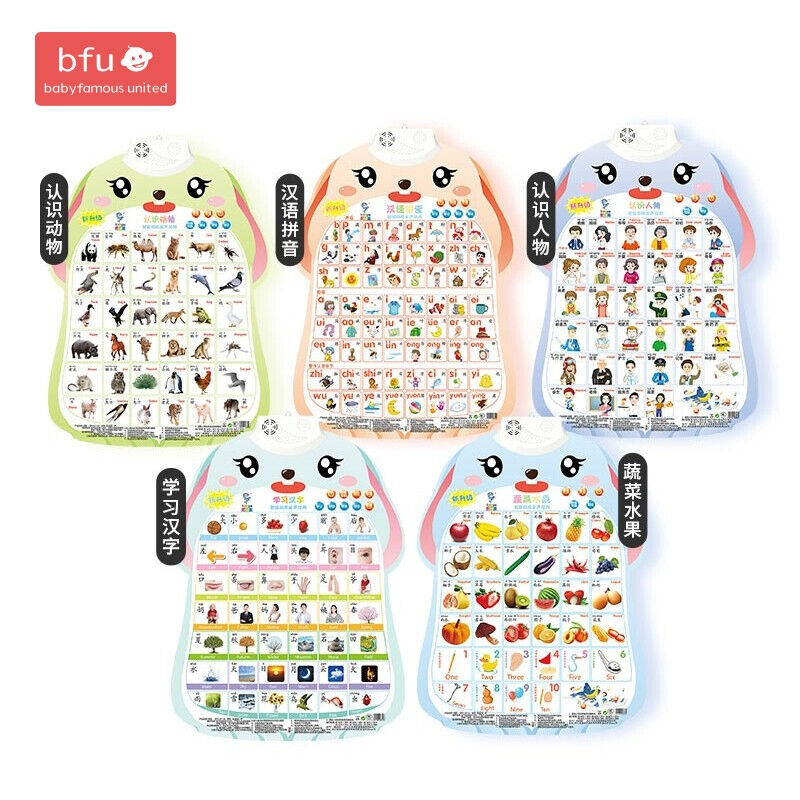 BFU有声挂图宝宝早教发声识字神器拼音数字婴幼儿童启蒙字母表墙