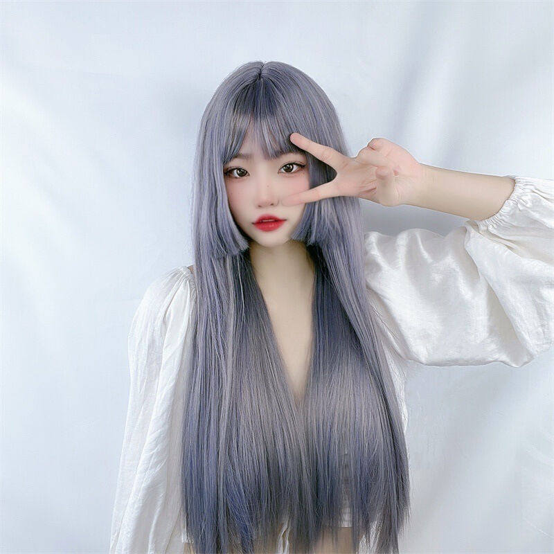 唐妮假发女长直发姬发式lolita软妹cosplay公主切气质修脸全头套B