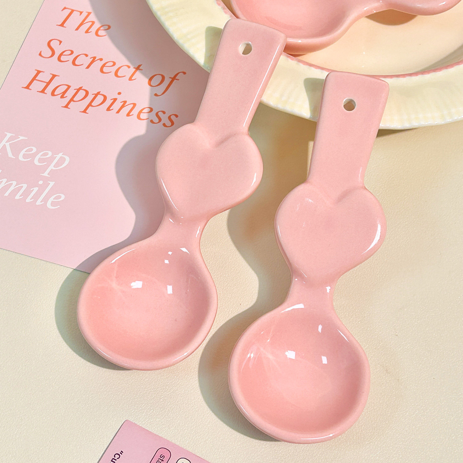 可爱粉色长柄汤勺ins饭勺汤勺家用调羹创意高颜值甜品勺圆头勺子,餐饮具,调羹/饭勺,淘宝优惠券,粉丝福利购,淘宝优惠卷