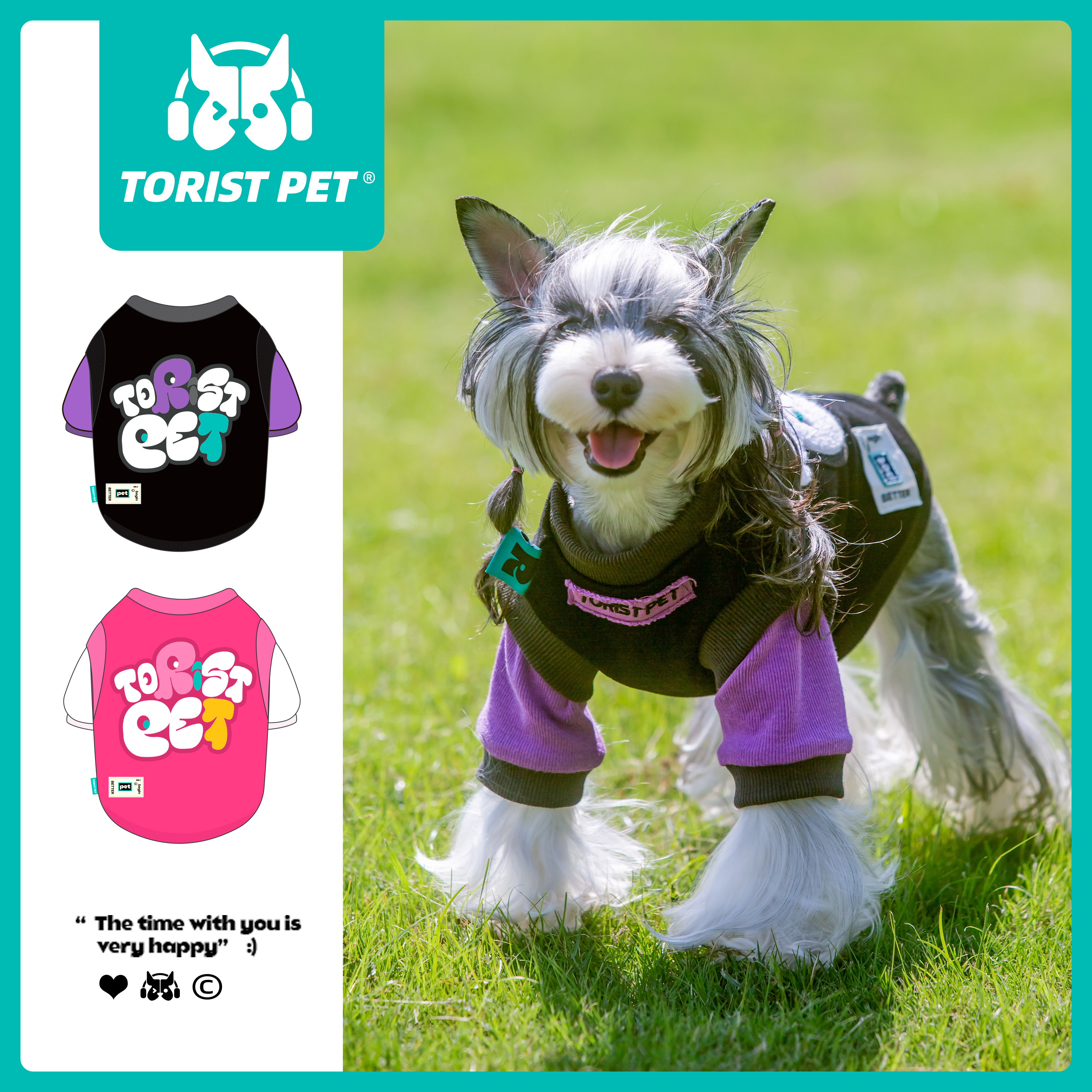 TORISTPET狗狗纯棉假两件卫衣